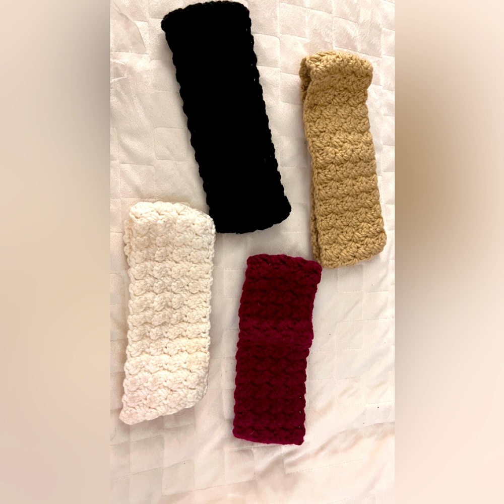 Hand-Knitted headbands (count of 4)